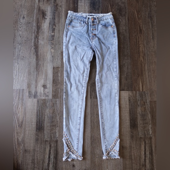 Denim Couture by Smith Denim House Women's Light Blue Stylish Skinny Jeans - Picture 1 of 11